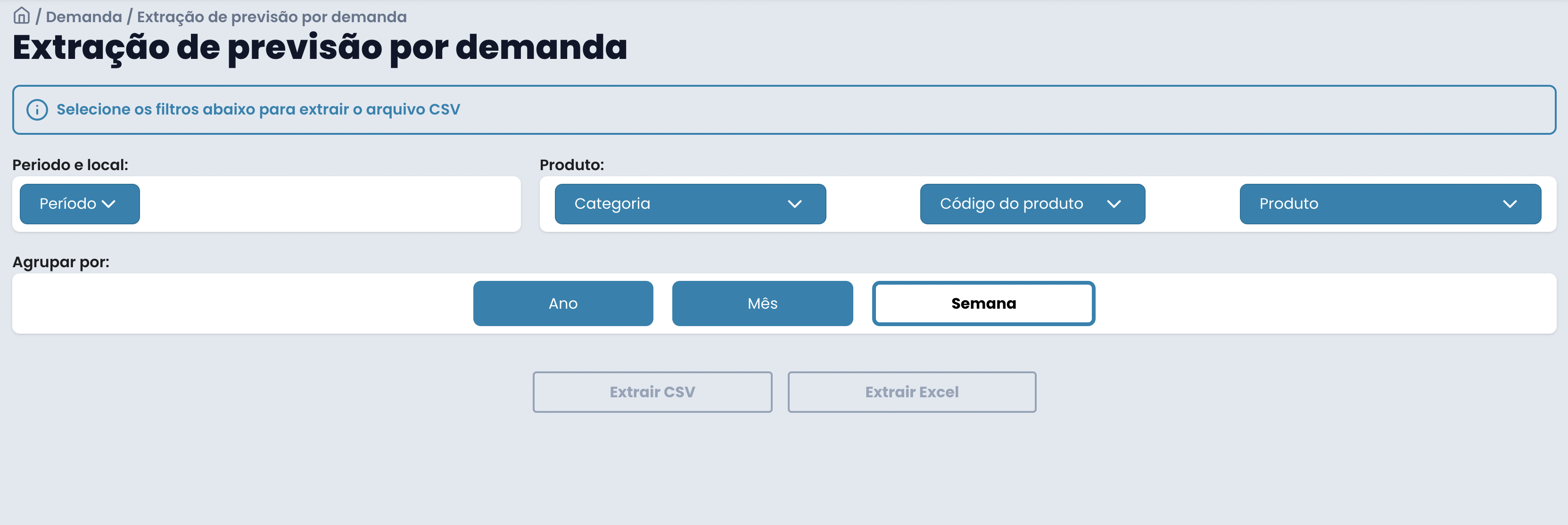 Filtros personalizados para produtos
